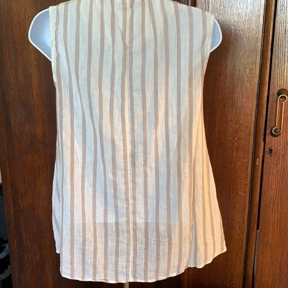 Zara Basic Striped Sleeveless Top, S - Picture 2 of 5